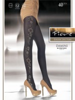 Fiore - Elegant tights with flower pattern Damini 40 DEN Fiore - Elegant tights with flower pattern Damini 40 DEN