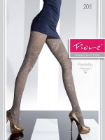 Fiore - 20 denier satin gloss patterned tights Perletta Fiore - 20 denier satin gloss patterned tights Perletta