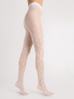 Fiore - 20 denier tights with subtle flower pattern Fiore - 20 denier tights with subtle flower pattern