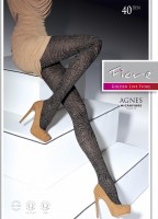 Fiore - Trendy floral pattern tights Agnes 40 DEN Fiore - Trendy floral pattern tights Agnes 40 DEN