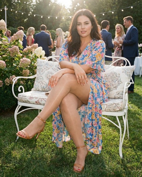 Glamory Toeless 20 - Gloss plus size strømpebukser med åben tå