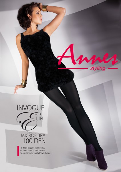 Annes - 100 denier opaque microfiber tights Elin