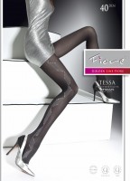 Fiore - Elegant patterned tights Tessa 40 DEN Fiore - Elegant patterned tights Tessa 40 DEN