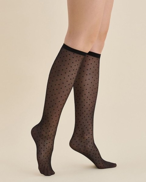 Gabriella Puntina - Elegant polka dot knee highs