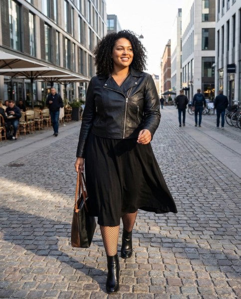 Glamory Mesh - Elegant plus size strømpebukser i fiskenet