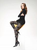 Omero Leona - Stylish lace pattern fishnet tights Omero Leona - Stylish lace pattern fishnet tights