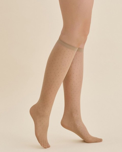 Gabriella Puntina - Elegant polka dot knee highs